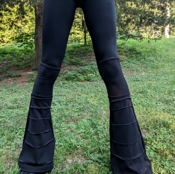 Obsidian Black Bell Bottom Leg Warmers $65 @ LimitlessIndigo.com - Picture 6 of 6